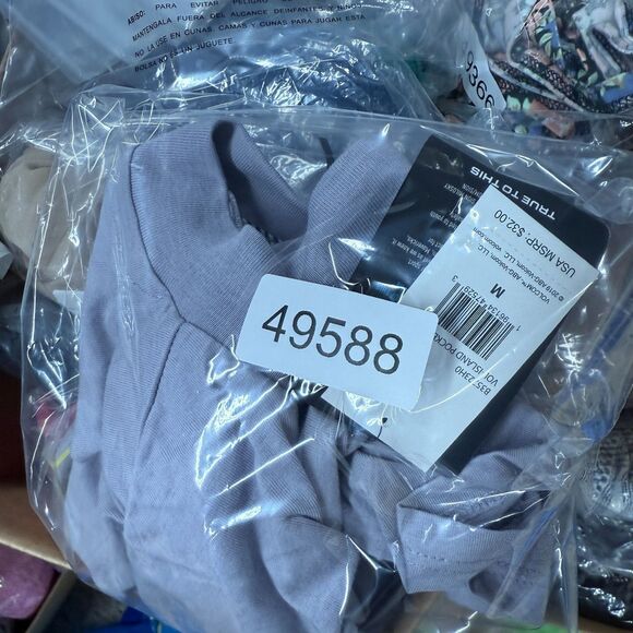 New Volcom Cropped T-Shirt Women M Medium Gray Crew Neck Short Sleeve Casual - Picture 5 of 5